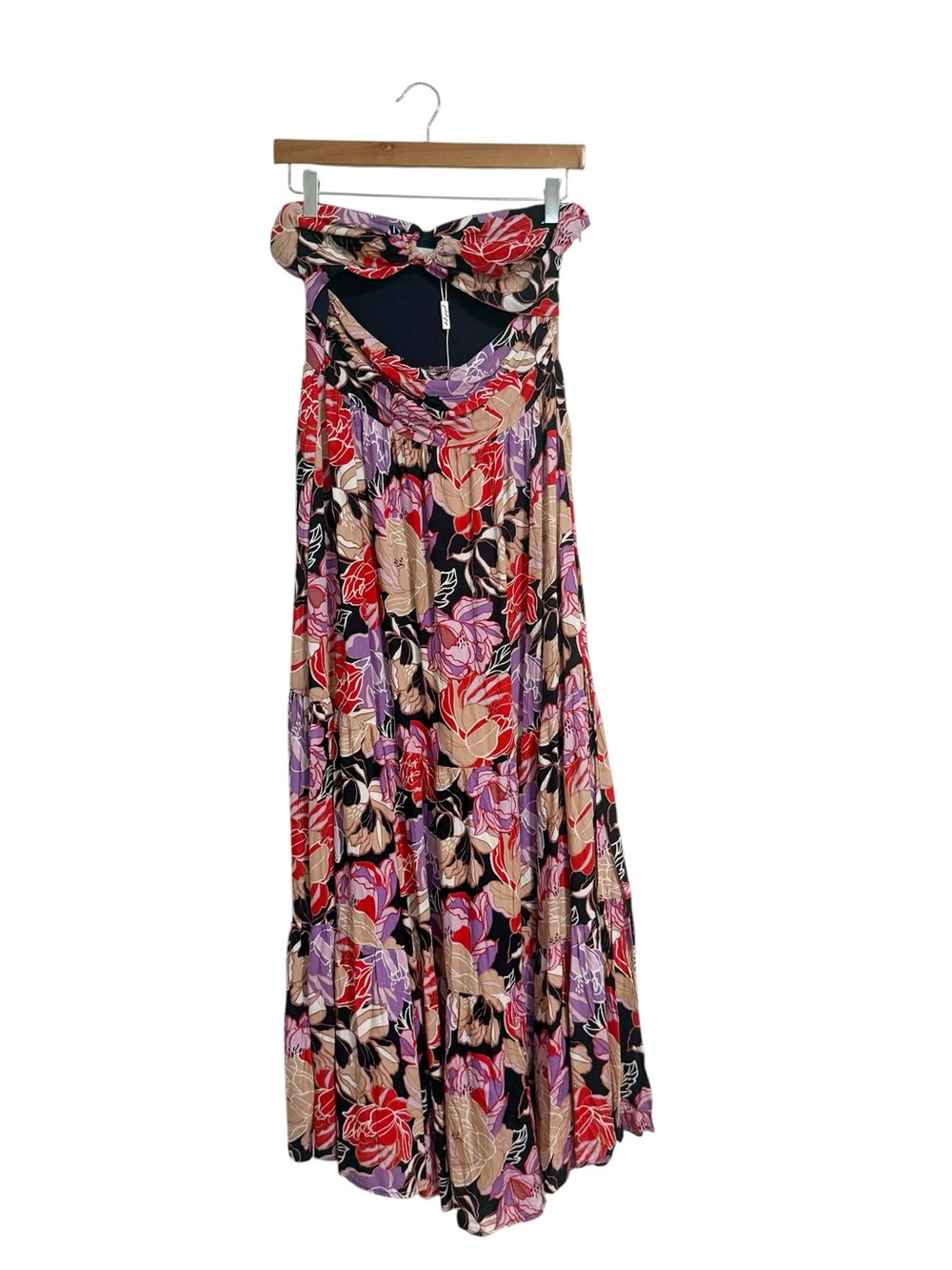 Petal & Pup Floral Strapless Cutout Noosa Maxi Dress Large NWOT - Picture 12 of 15